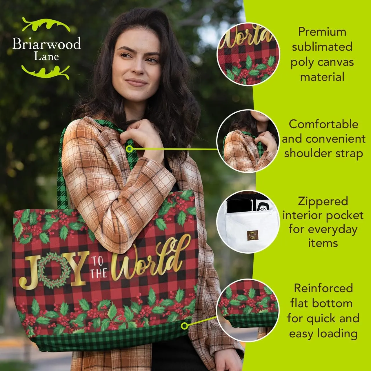 Briarwood Lane Tote Bags 14" x 15" x 7" 2022 Collection