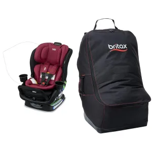 Britax Poplar S Convertible Car Seat and Car Seat Travel Bag with Wheels and Backpack Straps