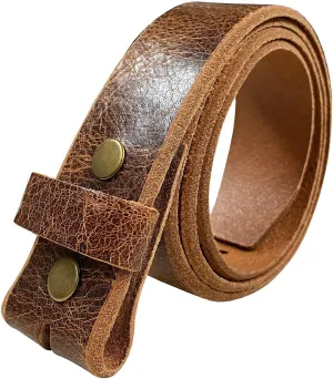 BS304 Genuine Full Grain Vintage Leather Belt Strap or Belt with Buckle_1-1/2"(38mm) wide