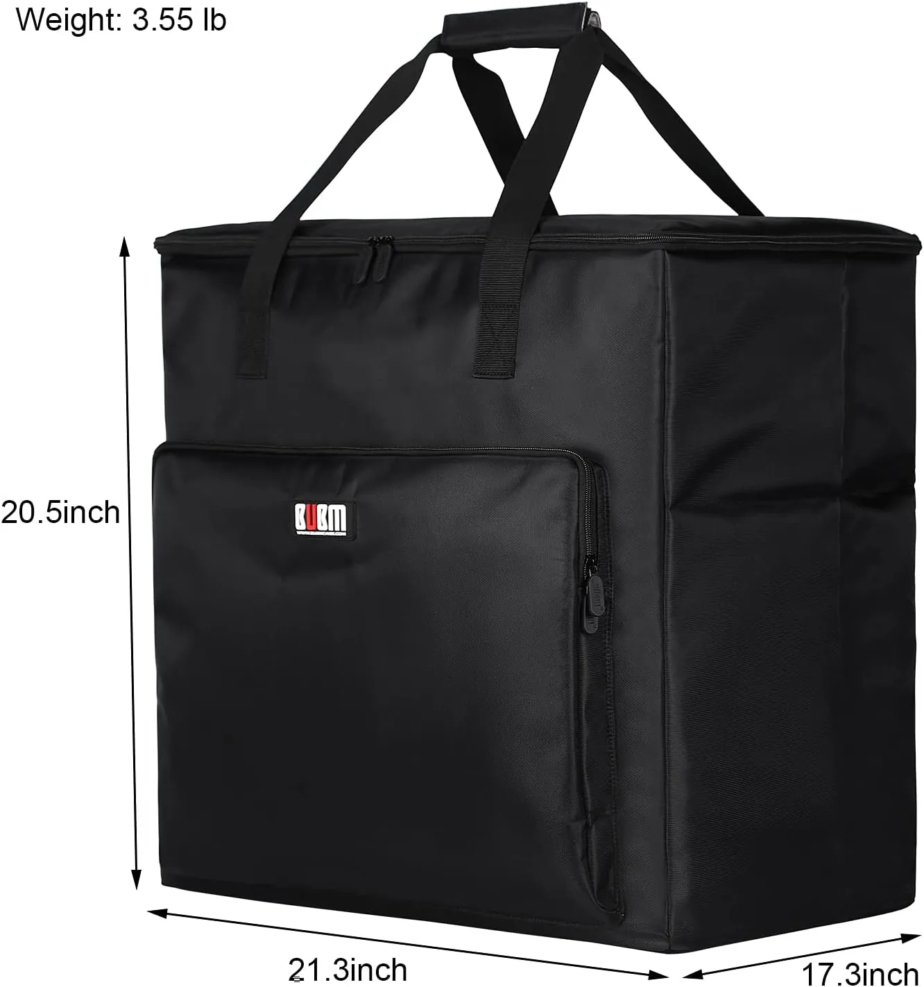 BUBM Desktop Computer Carrying Case, Padded Nylon Carry Tote Bag for Transporting Computer Tower PC Chassis, Keyboard, Cable and Mouse…