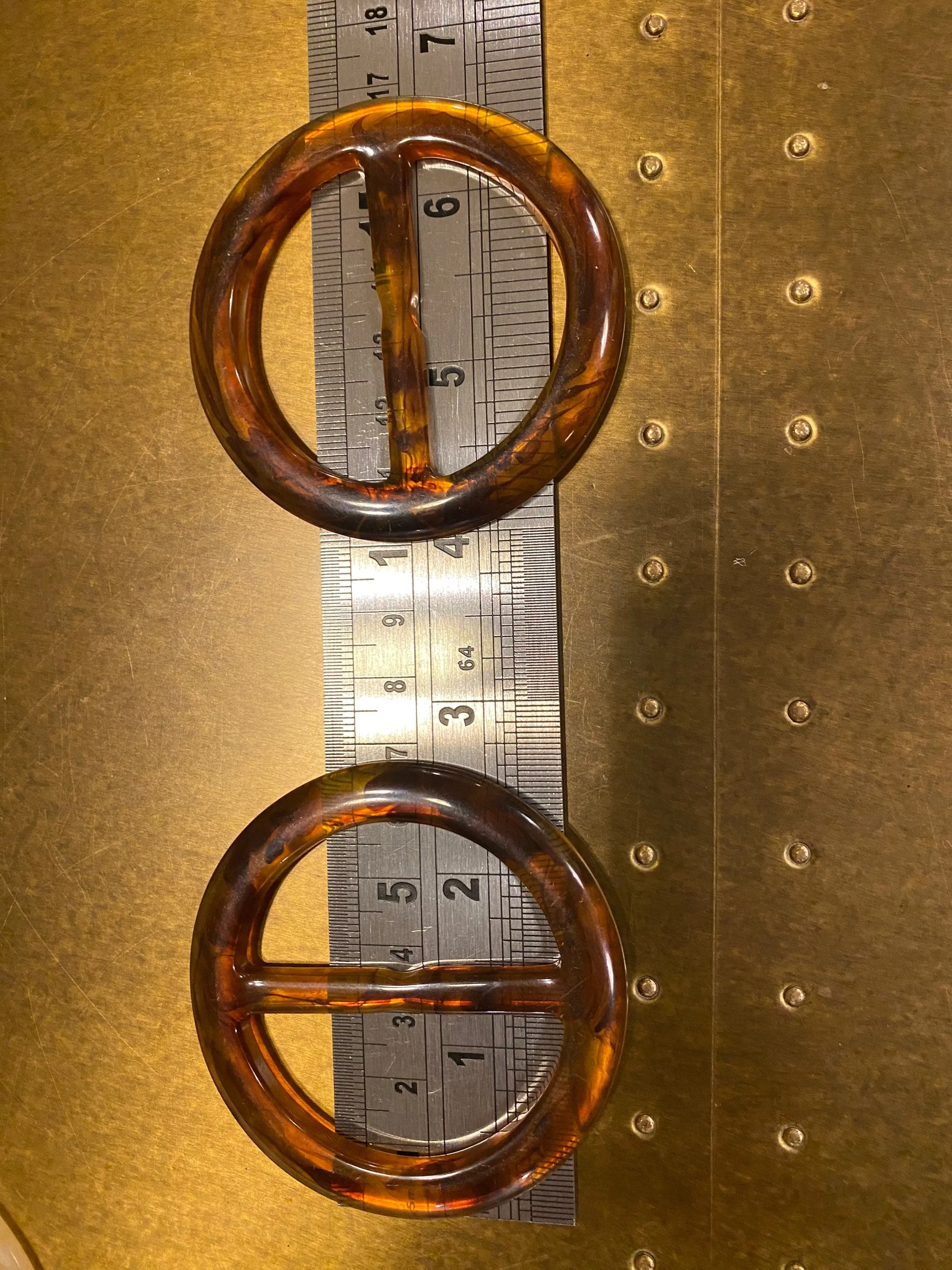 Buckles, Horn Buckles, Tortoiseshell Buckle, Round, Rectangle