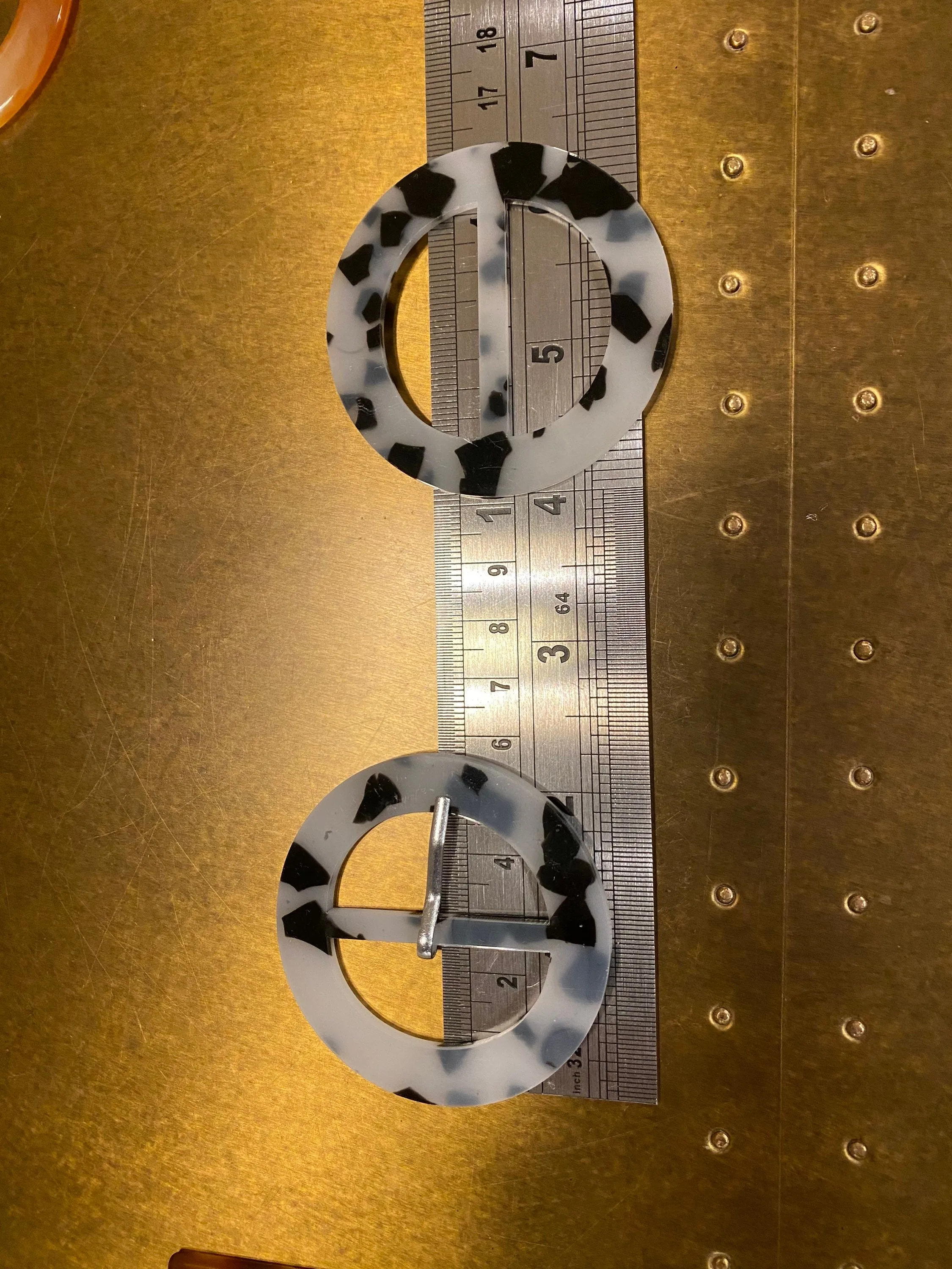 Buckles, Horn Buckles, Tortoiseshell Buckle, Round, Rectangle