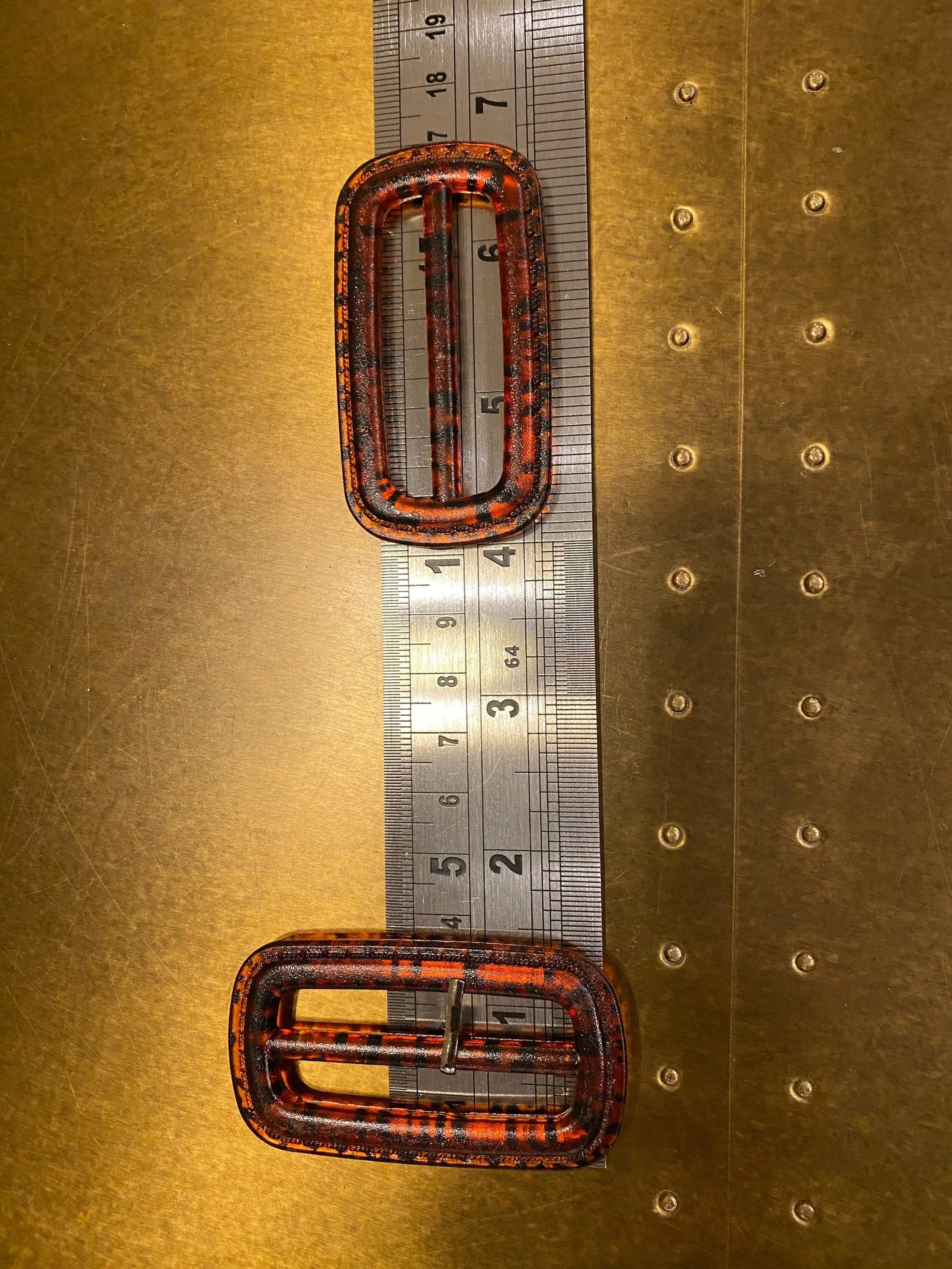 Buckles, Horn Buckles, Tortoiseshell Buckle, Round, Rectangle