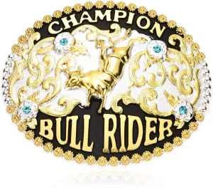 Bull Rider Belt Buckles Men, Western Cowboy Rodeo Champion Belt Buckle, Bull/Eagle/Horse Big Size Belt Buckle