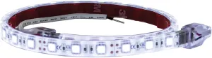 Buyers Products 5621928 18 Inch LED Strip Light w/ 3M Adhesive Back, Clear and Cool Color, Cut to Fit, Strip Lighting for Trucks, Trailers, Toolboxes & More