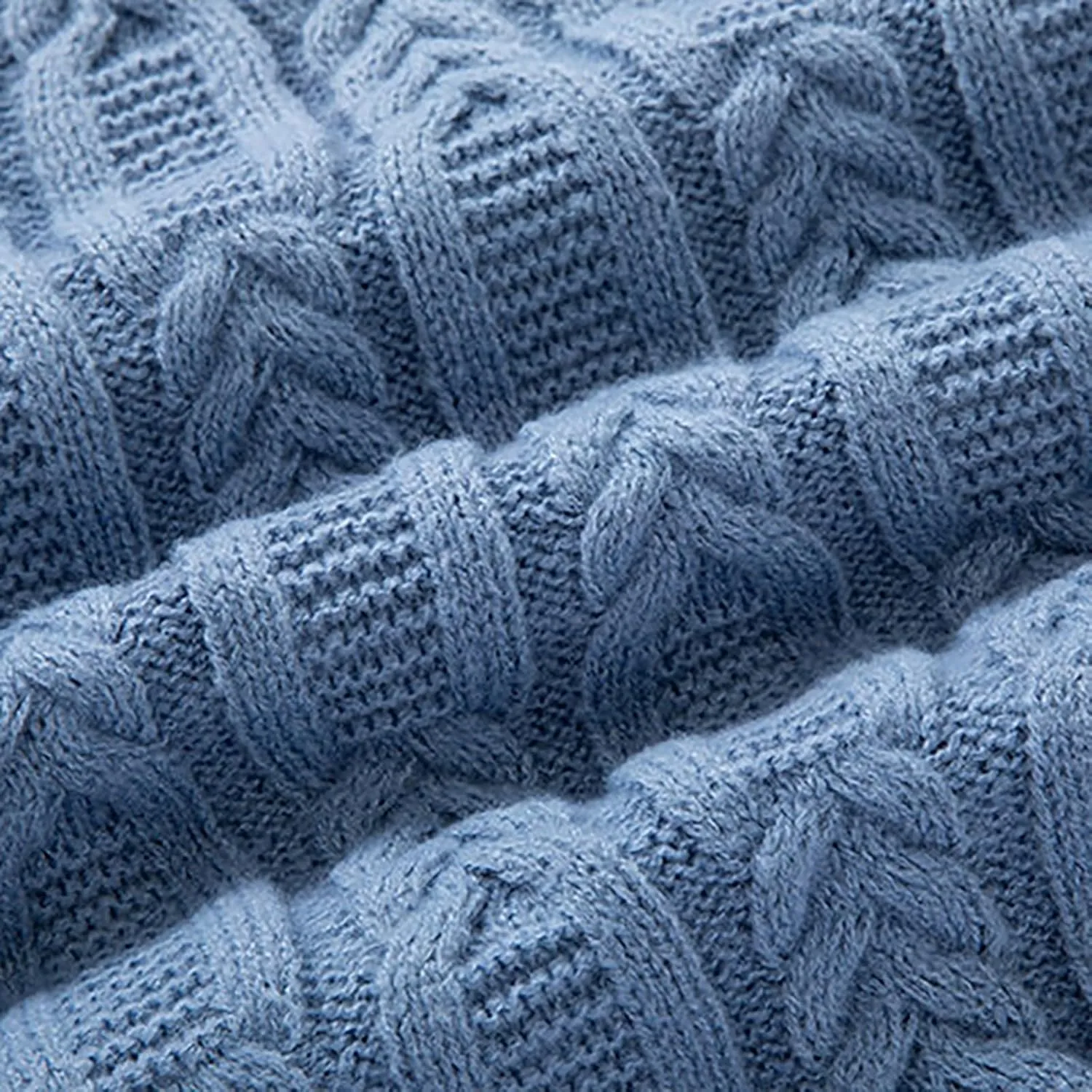 Cable Knit Sweaters for Men Turtleneck Long Sleeve Pullover Sweater Slim Fit Knitted Sweatshirts Winter Warm Coat Top