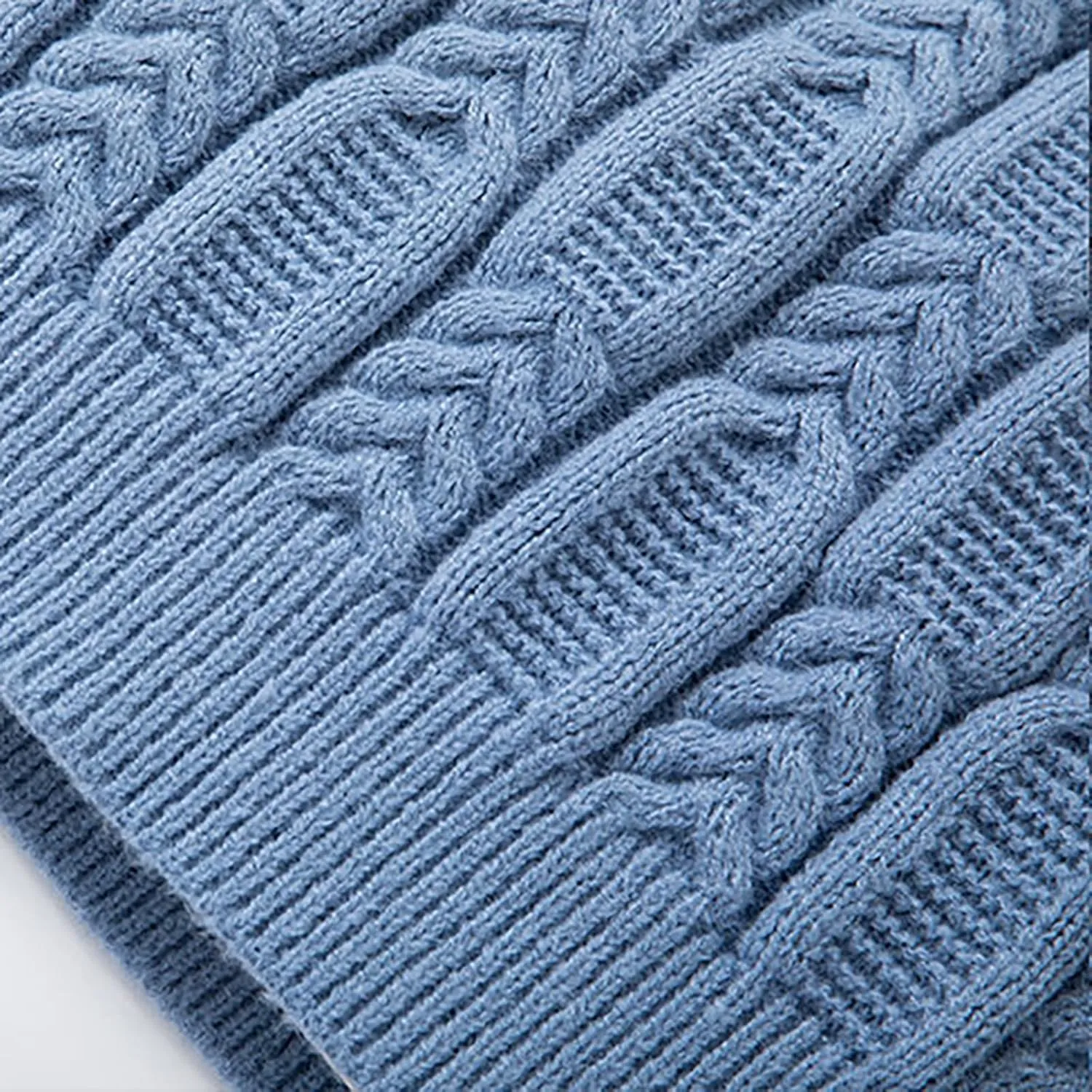 Cable Knit Sweaters for Men Turtleneck Long Sleeve Pullover Sweater Slim Fit Knitted Sweatshirts Winter Warm Coat Top