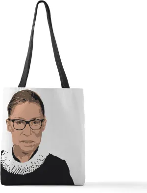 CafePress Nevertheless She Persists Ginsburg Polyester Tote Bag 16"x16"