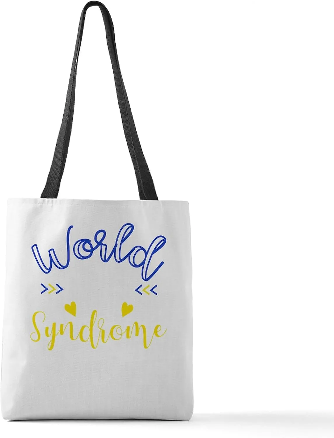 CafePress World Down Syndrome Ukraine Pea Polyester Tote Bag 16"x16"