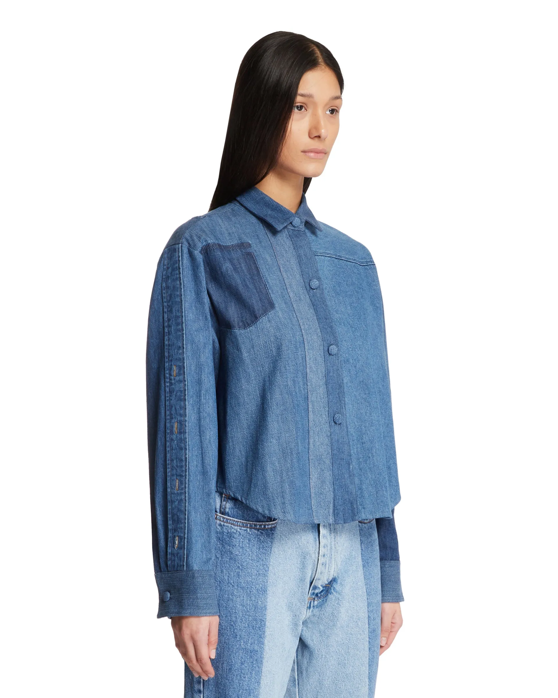 Camicia Effetto Patchwork