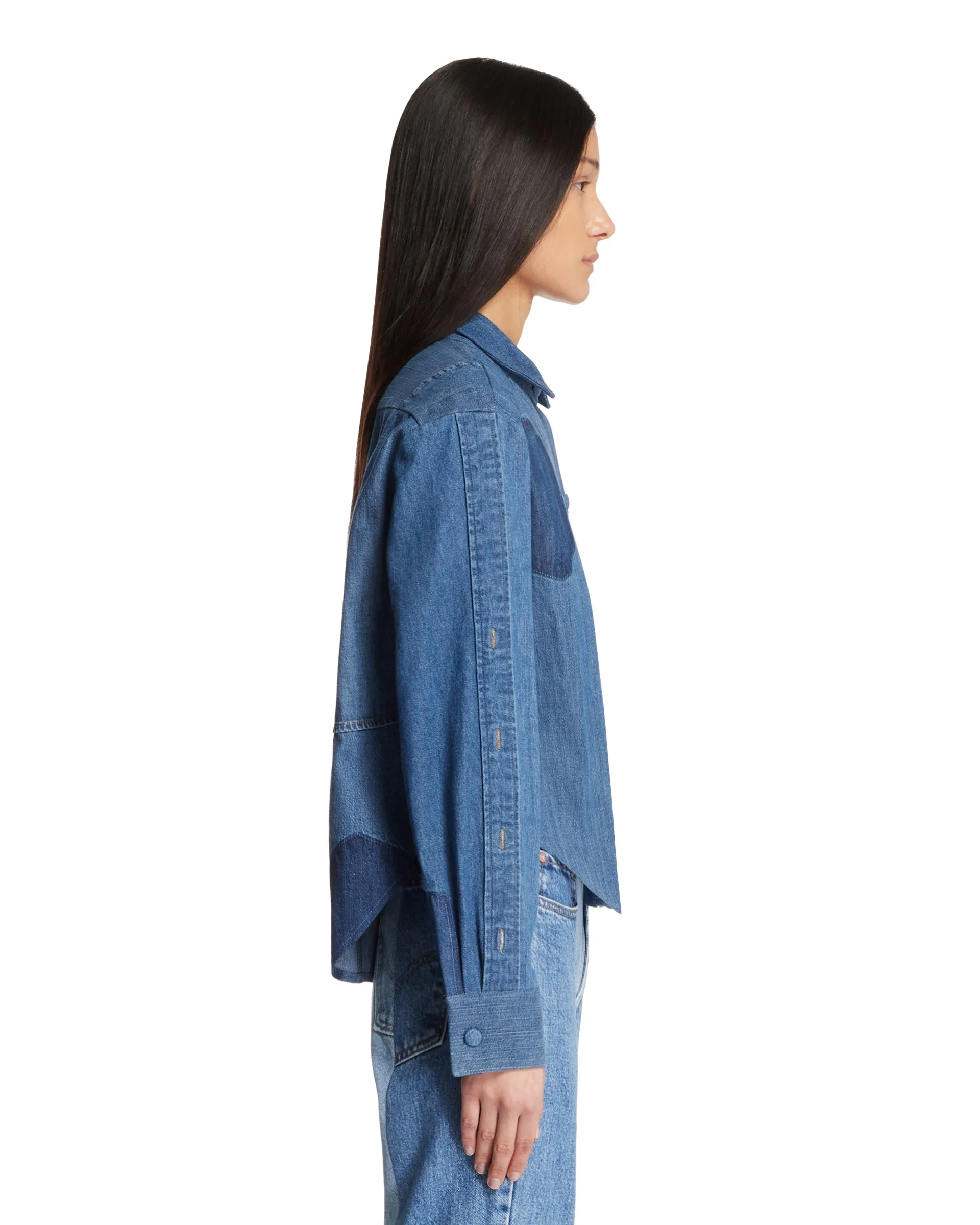 Camicia Effetto Patchwork