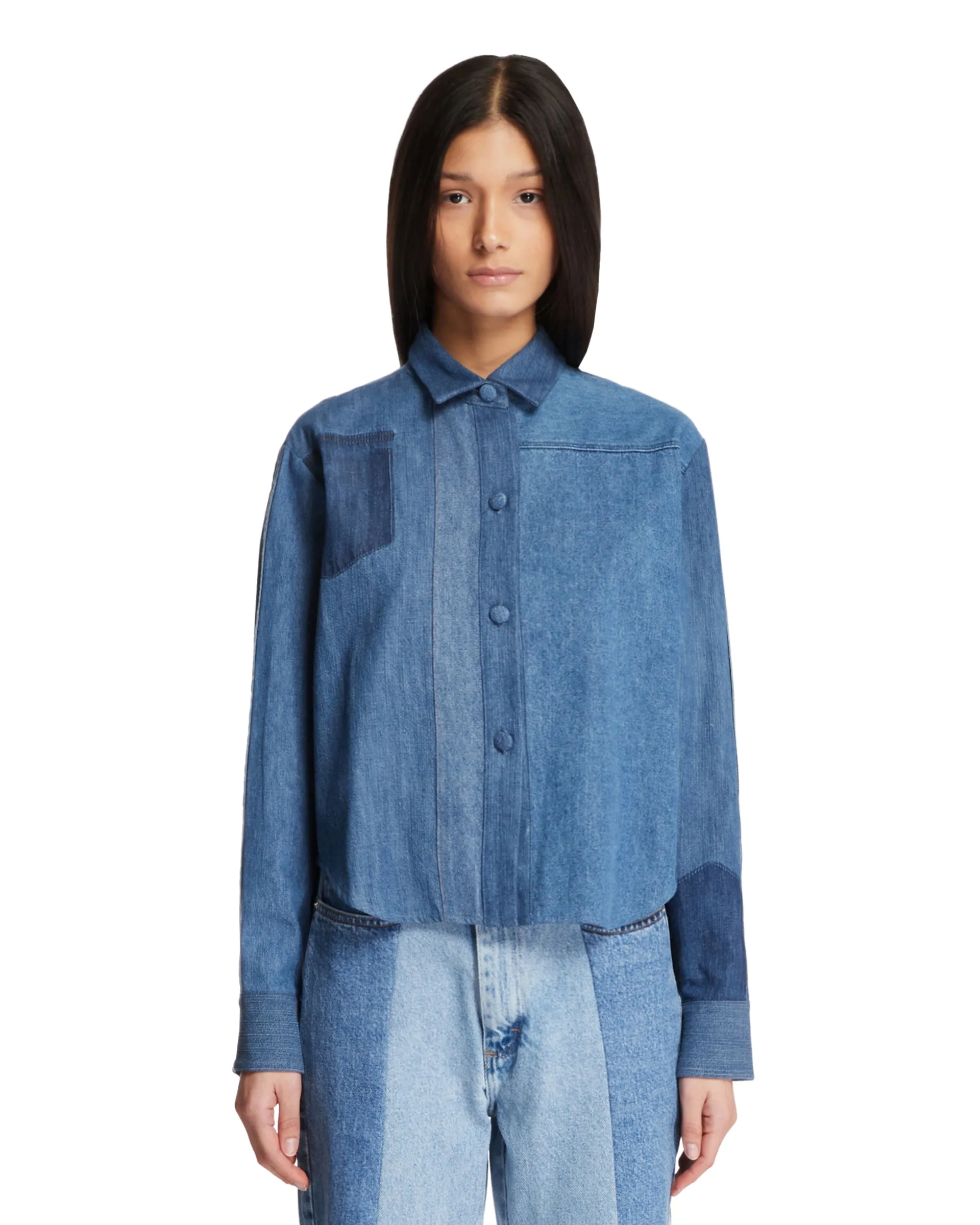 Camicia Effetto Patchwork