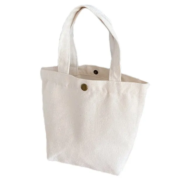 Candy Color Canvas Lunch Bag