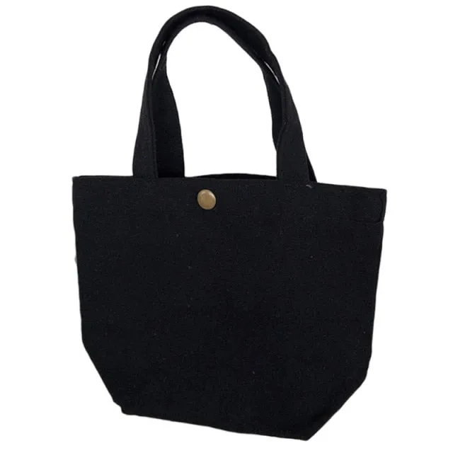 Candy Color Canvas Lunch Bag
