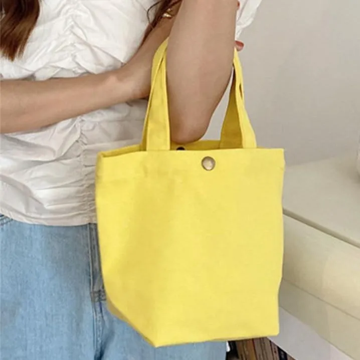 Candy Color Canvas Lunch Bag