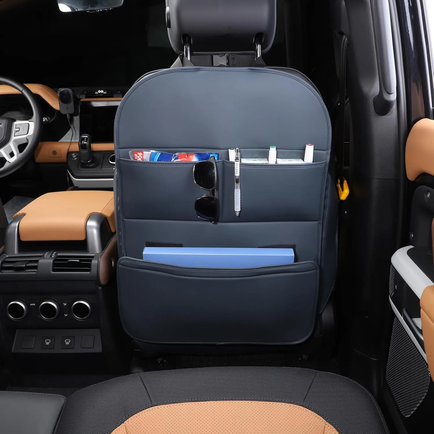 Car Seat Back Protector, Kids Feet Car Seat Protector, Prevent Impact - Blue (2 pcs)