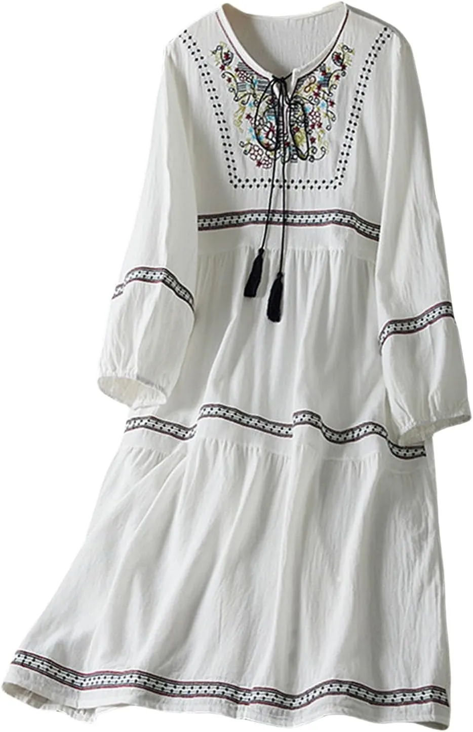 Casual Summer Dresses for Women 2025,Women's Long Sleeve Button Down Shirt Summer Dress Loose Fit Midi Shirt Dresses
