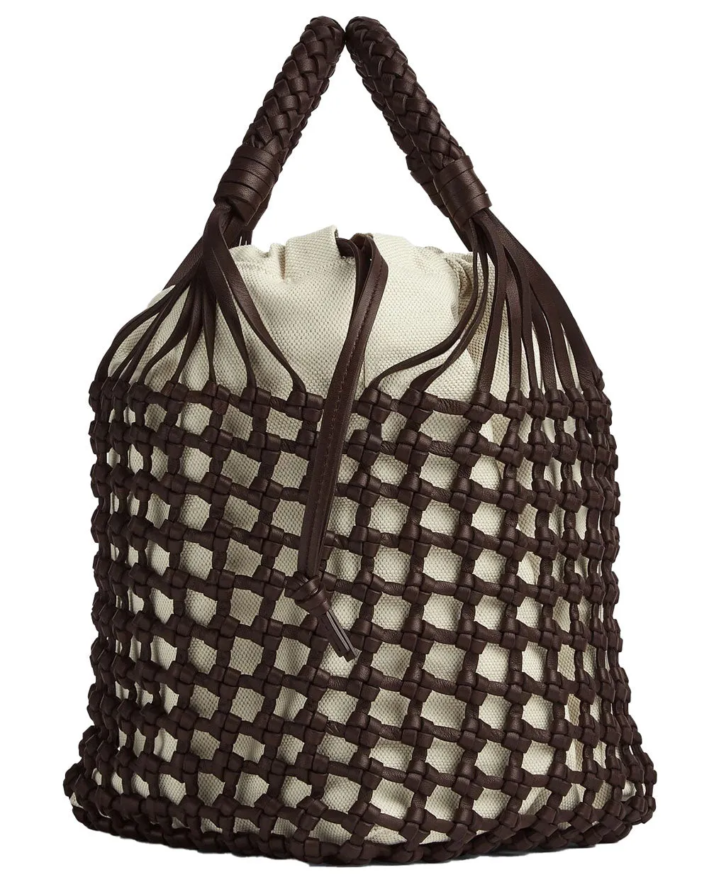Cavallino Macrame Tote in Fondant