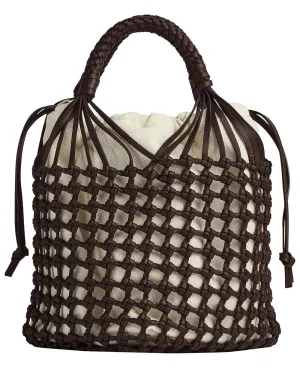 Cavallino Macrame Tote in Fondant