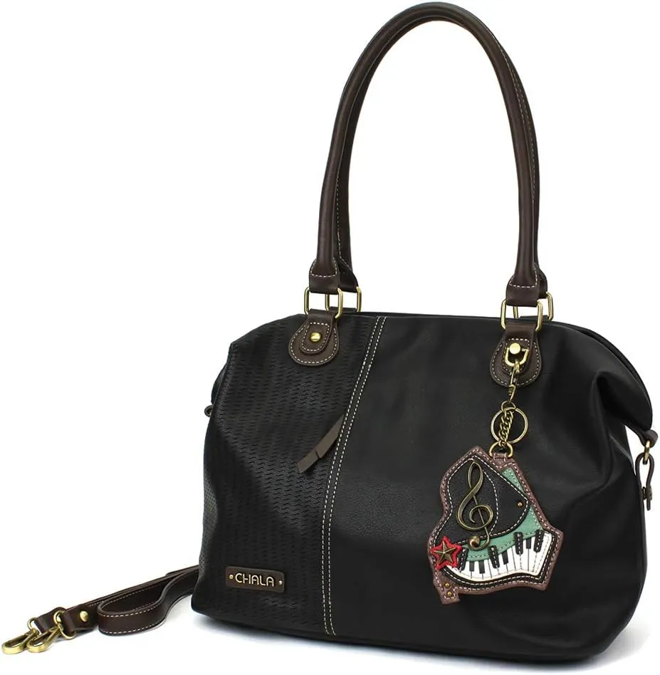 CHALA Handbags LaserCut Totes Shoulder Purse with Matching Wallet Gift Set