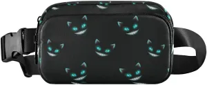 Cheshire Cat Texture Fanny Packs for Women & Men Waterproof Waist Pack Fashion Casual Crossbody Bags Hip Bum Bag with Adjustable Strap Hands Free for Outdoors, Hiking, Running, Travel
