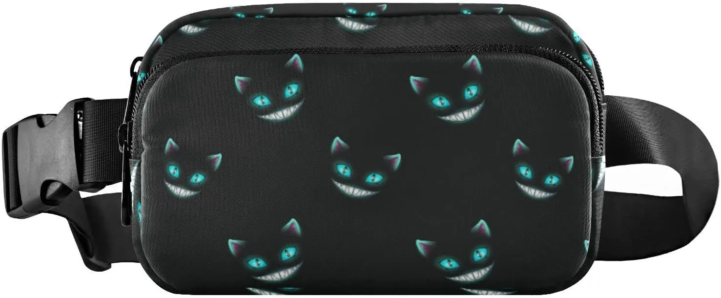 Cheshire Cat Texture Fanny Packs for Women & Men Waterproof Waist Pack Fashion Casual Crossbody Bags Hip Bum Bag with Adjustable Strap Hands Free for Outdoors, Hiking, Running, Travel