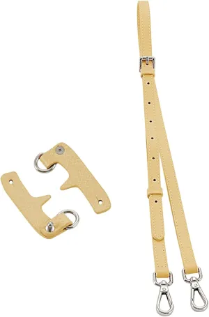 Chispee Leather Shoulder Strap Set Bag Transformation Purse Strap Extender Leather Purse Straps Replacement for Crossbody Bag (Wheat Yellow