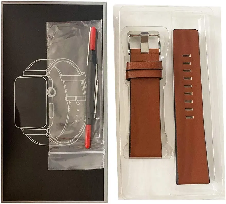Choco&Man US Diesel Calfskin Leather Watch Band strap with Tool 22mm 24mm 26mm 28mm 30mm Replacement for Men's Diesel Watches…