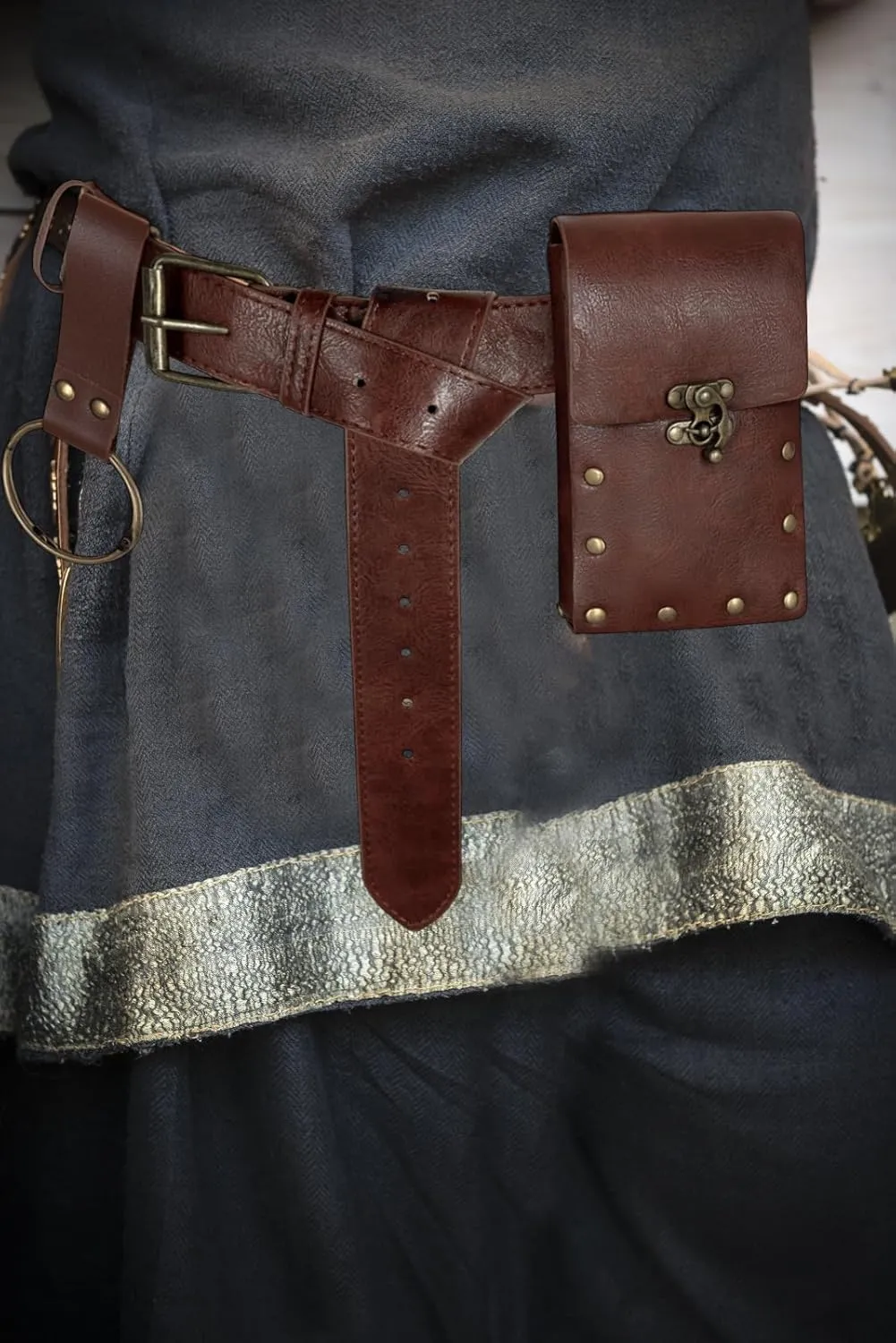 CICOCI Renaissance Accessories Viking Steampunk Medieval Renaissance Costume Belt Skirt Hikes Bottle Coin Purse