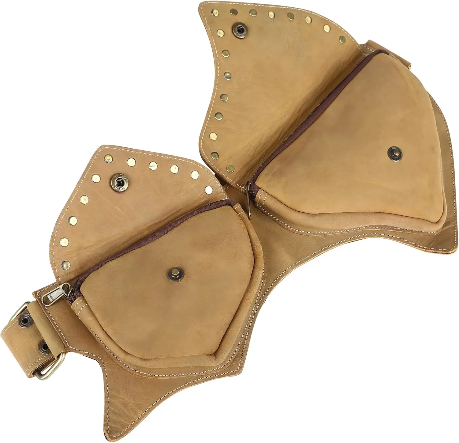 Classic Vintage Brown Leather Waist Fanny Pack for Men and Women, Stylish and Functional Belt Bag (Style-02, Brown)