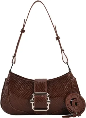 Clutch Tote Handbags with 2 Removable Straps and PU Cute Snakeskin Crossbody Bags Shoulder Purse Handbag for Women
