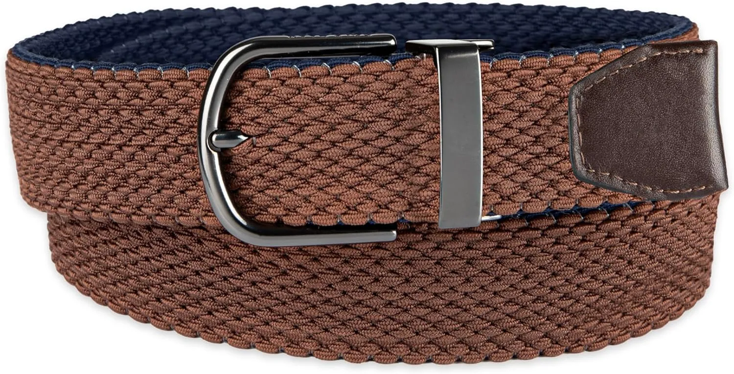 Cole Haan mens Reversible Stretch Fabric Belt
