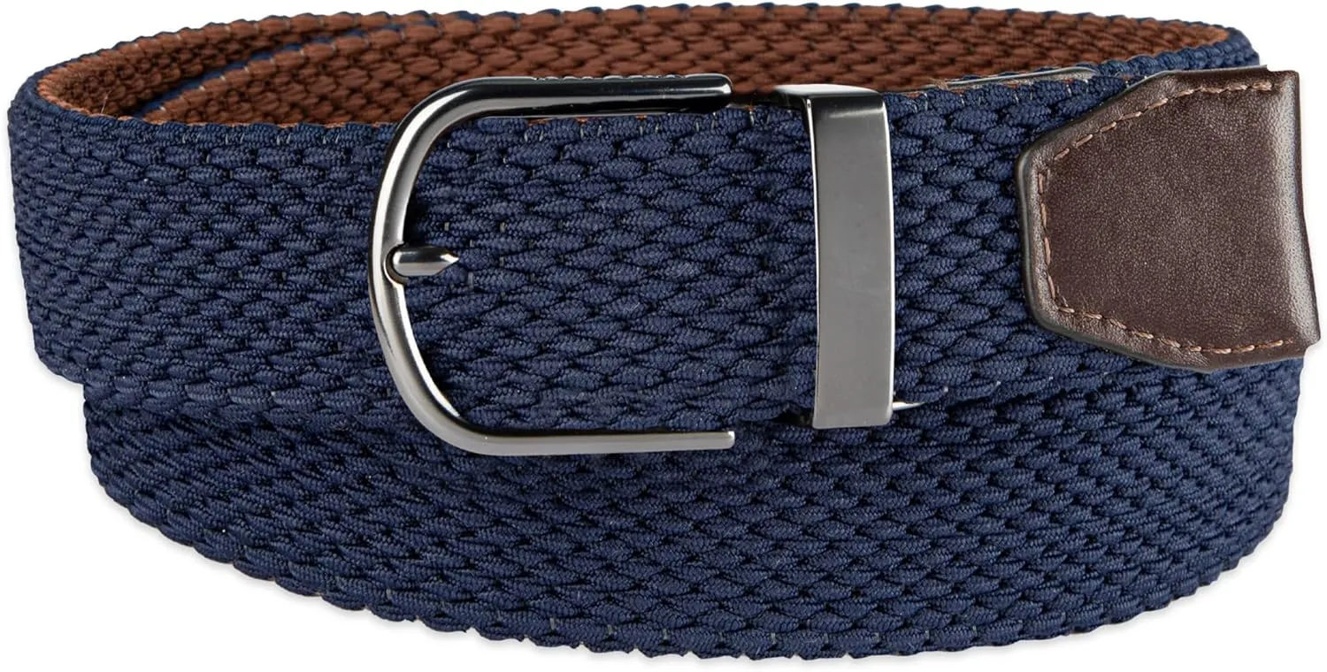 Cole Haan mens Reversible Stretch Fabric Belt