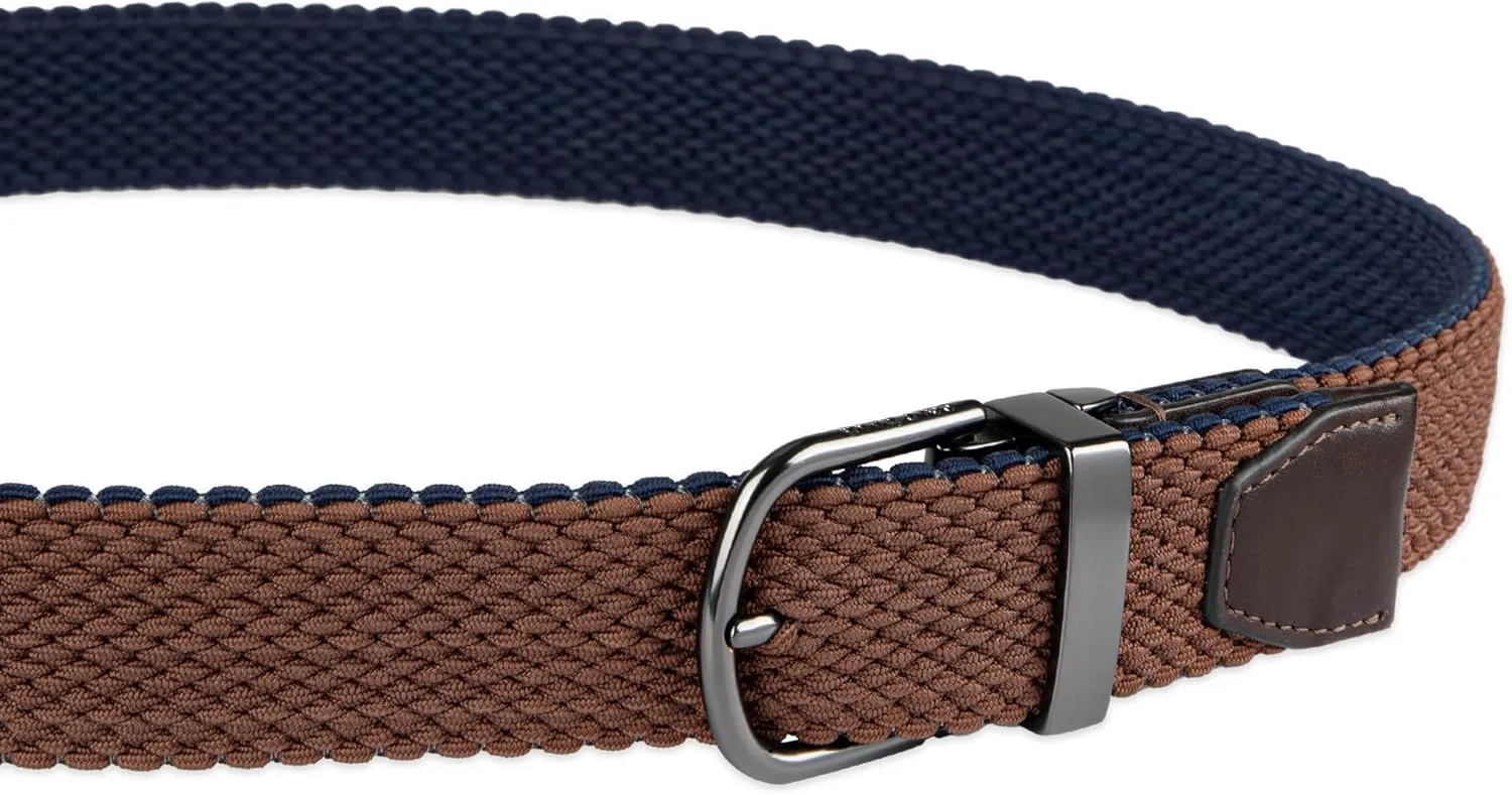 Cole Haan mens Reversible Stretch Fabric Belt