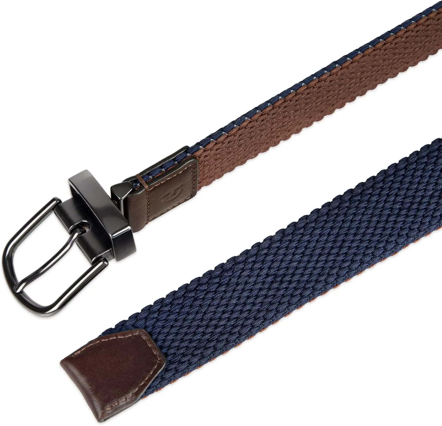 Cole Haan mens Reversible Stretch Fabric Belt