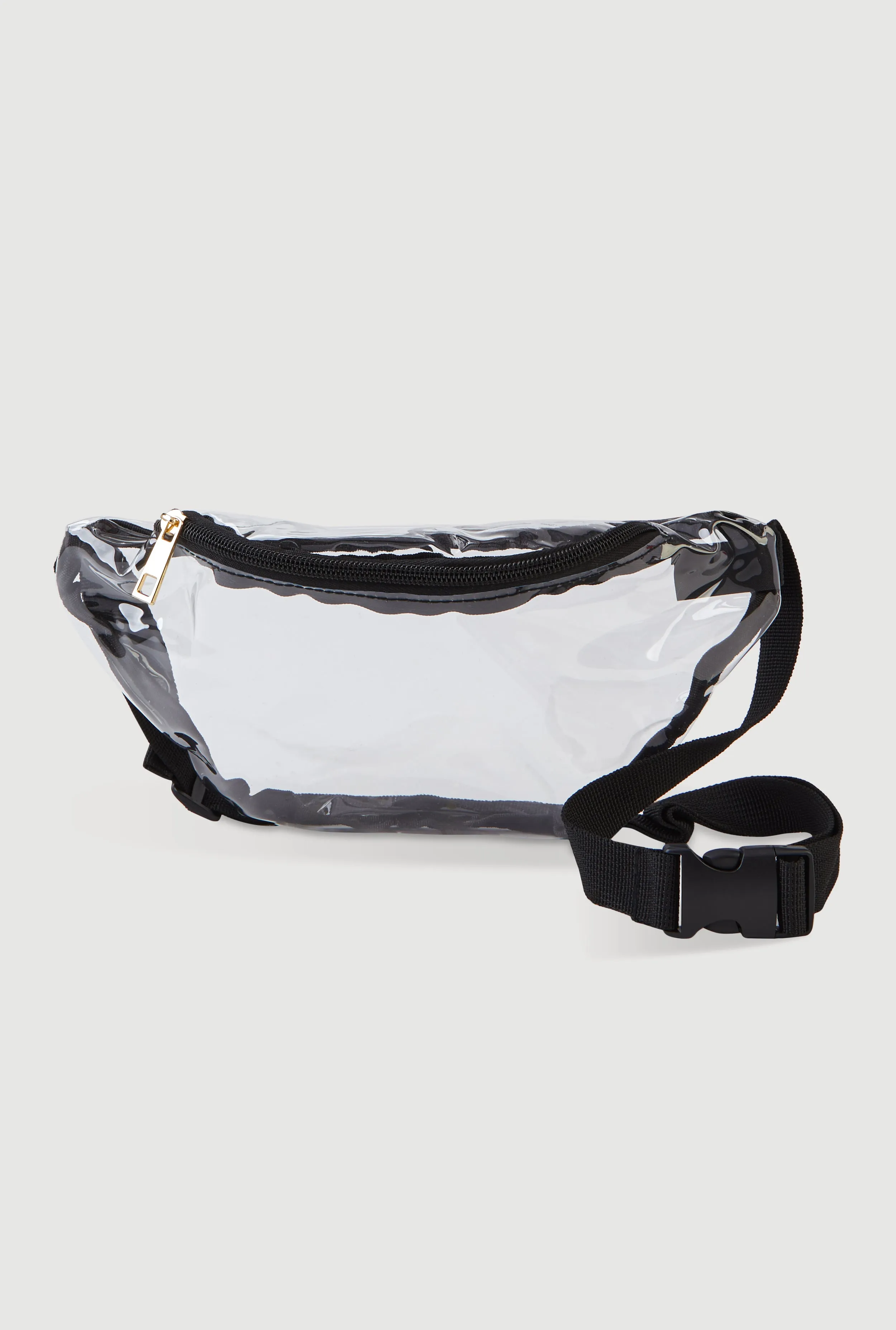 Contrast Trim Clear Fanny Pack
