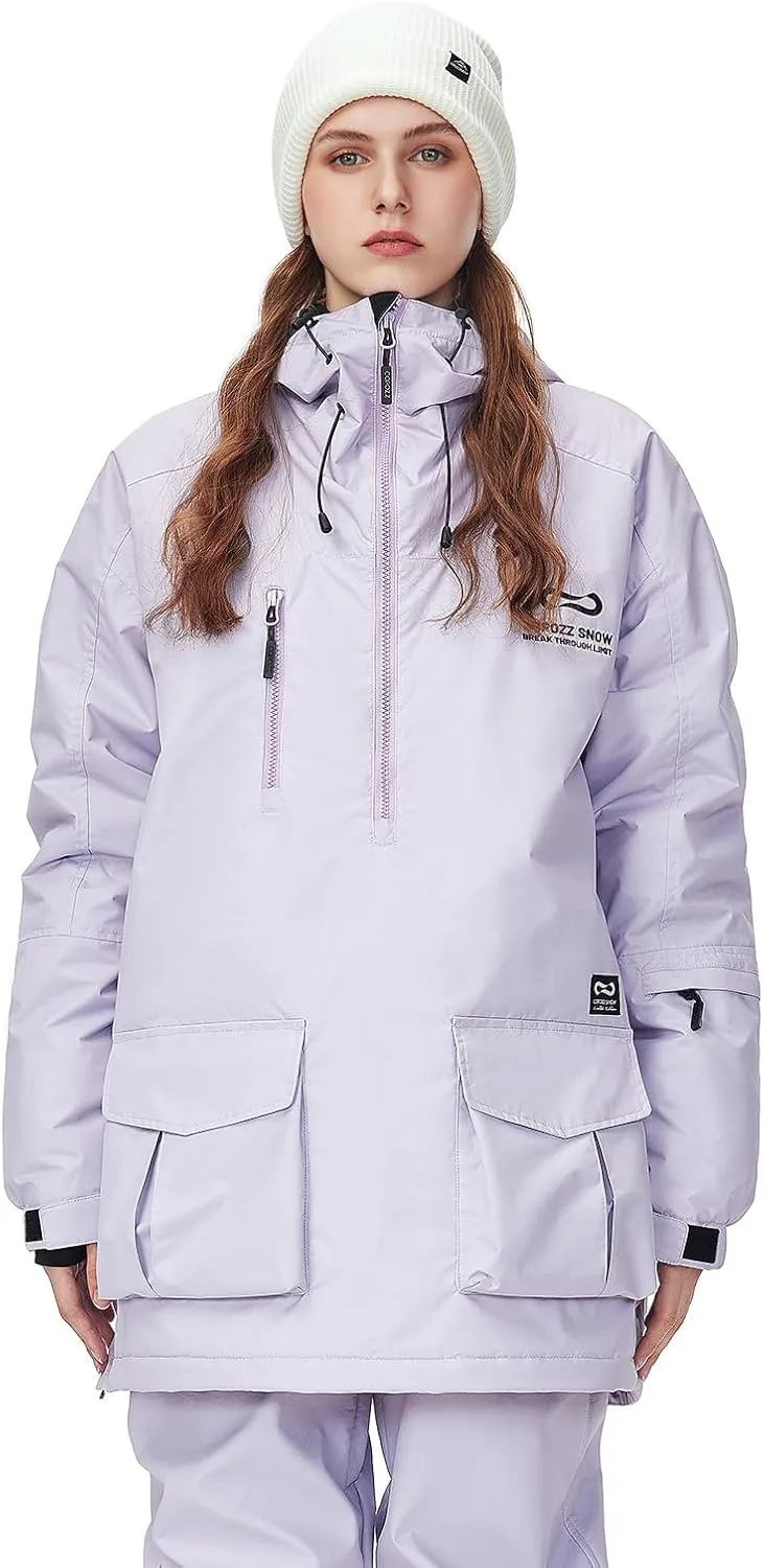 COPOZZ Ski Jacket Waterproof Breathable All Weather Protection for Men Women Perfect for Skiing Hiking and Outdoor Activities