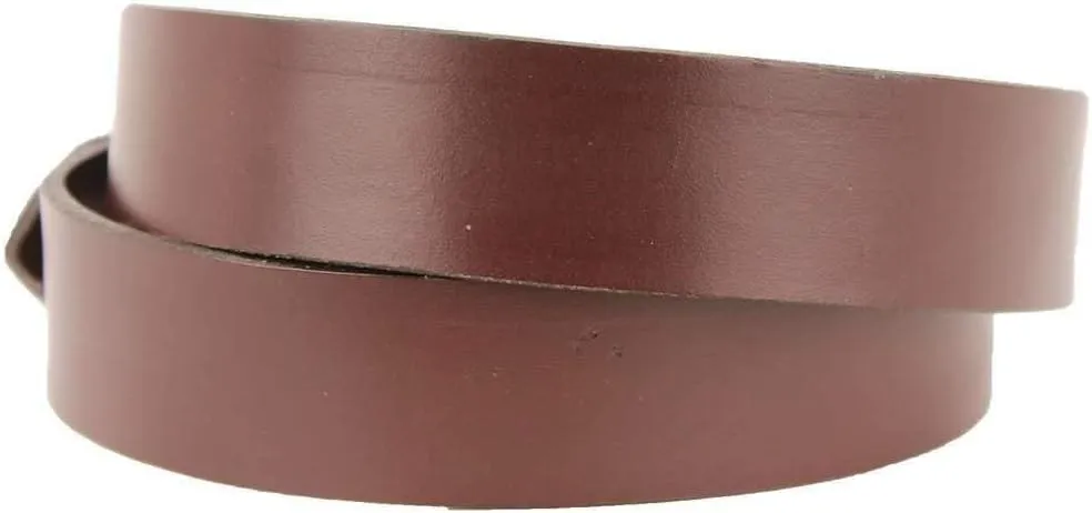 COUNTRY CLUB PREP Leather Belt in Dark Brown with Brass Anchor Buckle