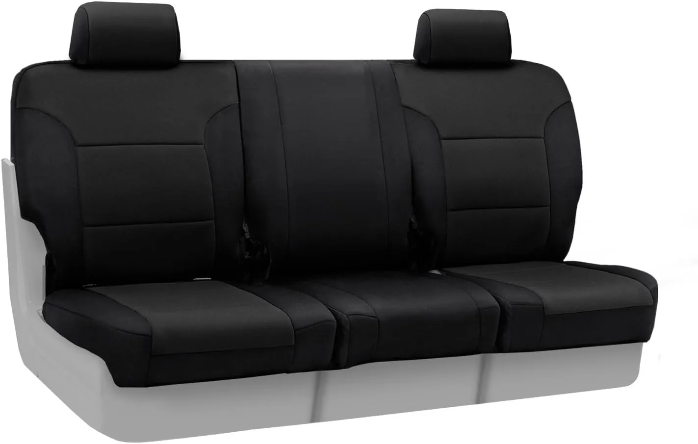 Coverking Custom Fit Front 40/20/40 Seat Cover for Select Ford F-150 Models - Neosupreme Solid (Black)