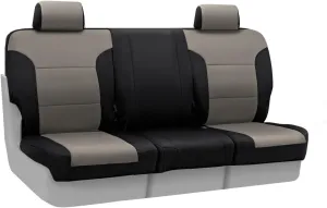 Coverking Custom Fit Front 40/20/40 Seat Cover for Select Ford F-Series Models - Neosupreme (Charcoal with Black sides)