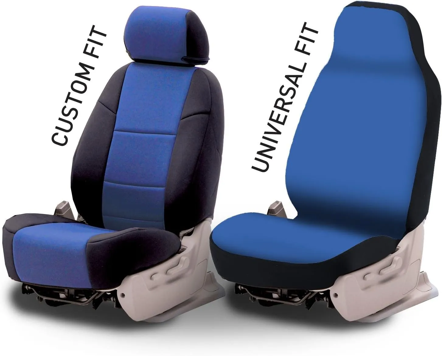 Coverking Custom Fit Front 50/50 Bucket Seat Cover for Select Ford Models - Spacermesh 2-Tone (Taupe with Black Sides)