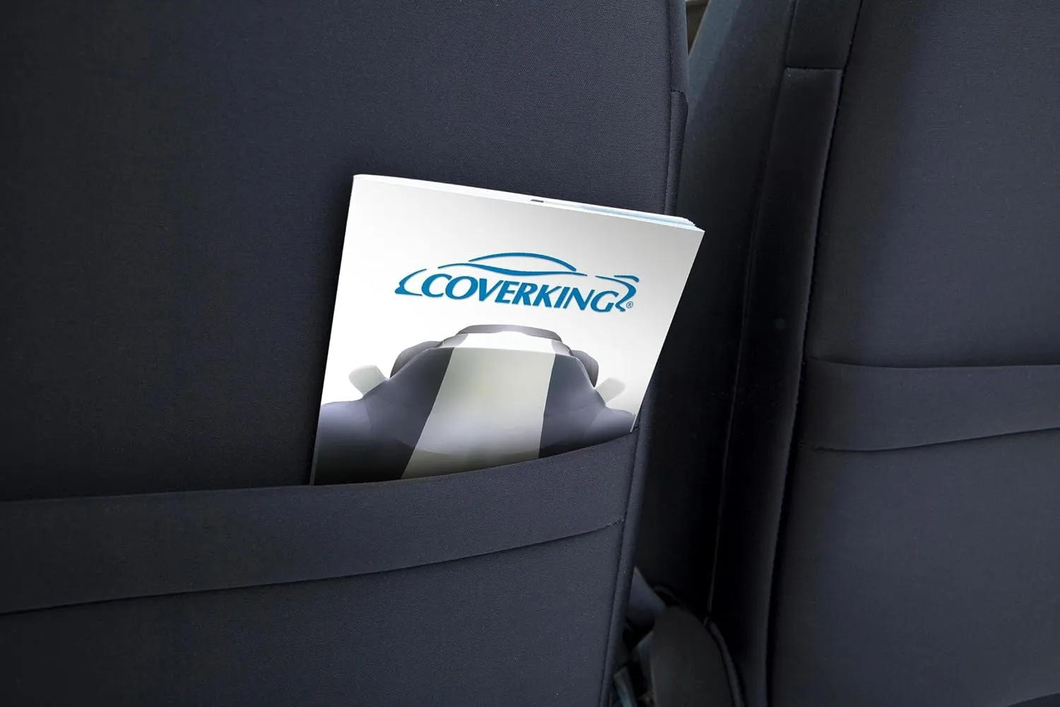Coverking Custom Fit Front 50/50 Bucket Seat Cover for Select Ford Models - Spacermesh 2-Tone (Taupe with Black Sides)