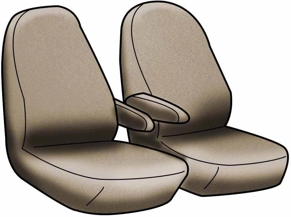 Coverking Custom Fit Front 50/50 Bucket Seat Cover for Select GMC Sierra 1500/2500 Models - Neosupreme (Navy Blue with Black Sides)