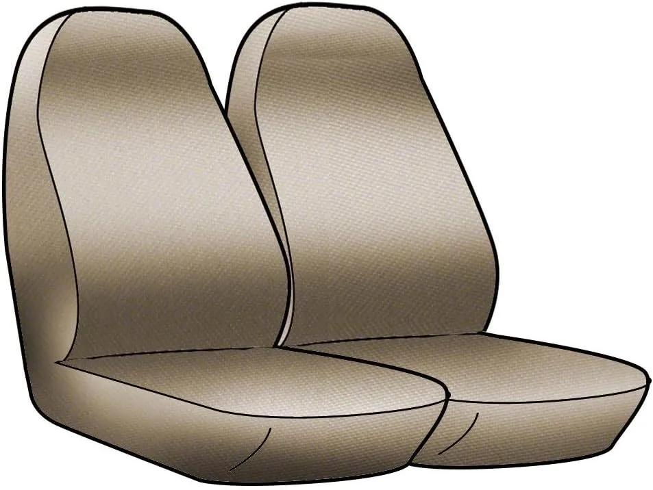 Coverking Custom Fit Front 50/50 High Back Bucket Seat Cover for Select Mazda MX-5 Miata Models - Neosupreme Solid (Black)