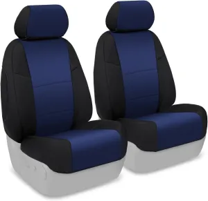 Coverking Custom Fit Seat Cover for Select Ford Models - Neosupreme (Navy Blue with Black Sides)