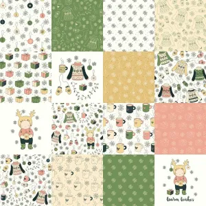 Cozy Winter Time Patchwork Fabric