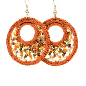 Crochet Hoop Earrings - Medium - Assorted Colors