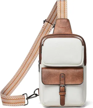 Crossbody Bags for Women Men Sling Bag 5 Pockets Fanny Pack Sling Backpack Chest Daypack Travel Purse Anti Theft