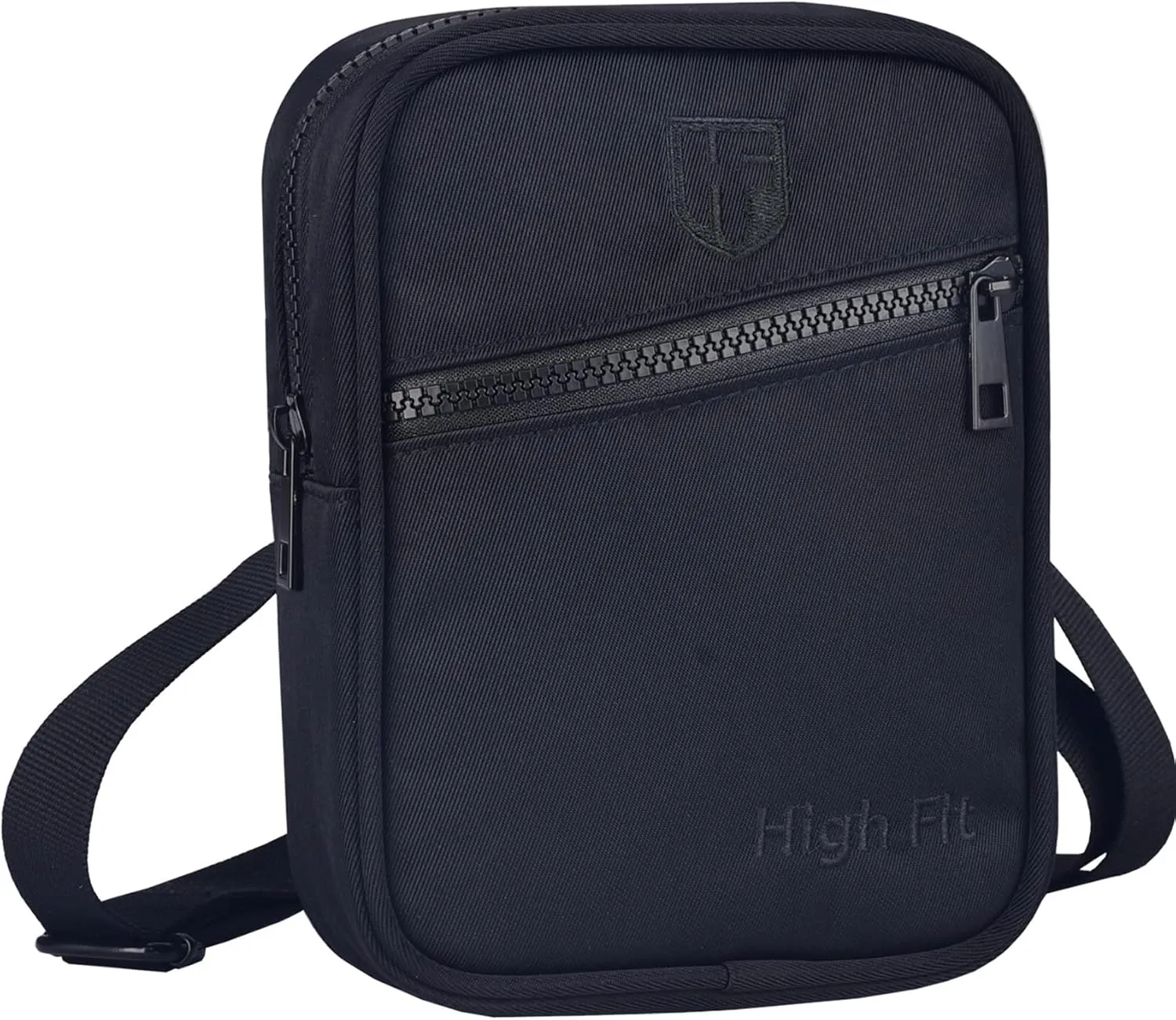 crossbody bags Sling Purse for Women 4in1 Men Girls Travel, Multi Position Fanny Back Pack (Black)