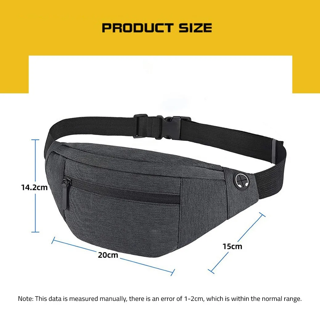 Crossbody Fanny Pack Bag, Unisex Waist Bag, Fashion Travel  Sports Chest Bag